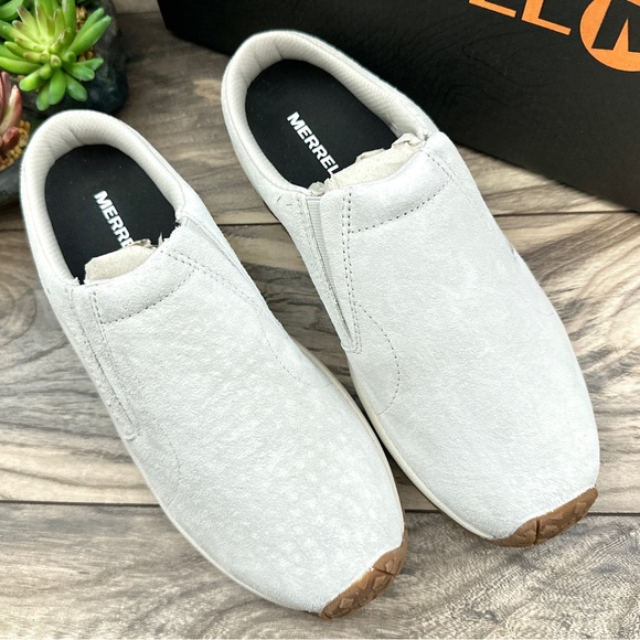 ❌SOLD❌NIB Merrell Jungle Slide Clogs Suede Birch Womens 9M 40 - Picture 2 of 12